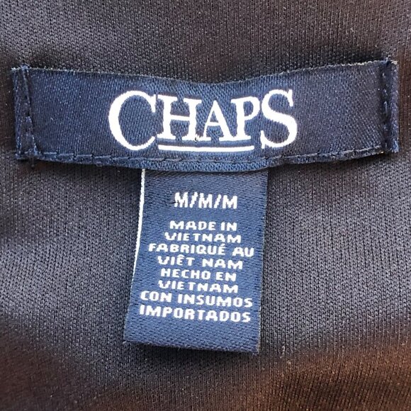 Chaps Size Medium Flirty Sleeveless Ruffled Polka Dot V-Neck Summer Dress - Picture 7 of 14